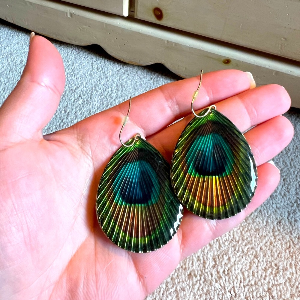 Earrings never worn. Very light